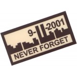 Patch Never Forget 911 TAN Plastificata (KA-AC-2181-TA King Arms)