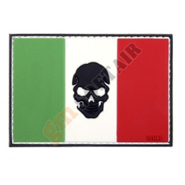 Patch PVC Italy's Flag with Skull (444130-5023 101 INC)