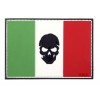 Patch PVC Bandiera Italia con Teschio