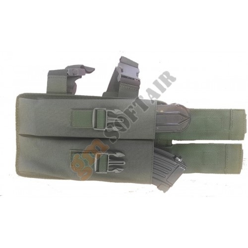 Porta caricatore cosciale per P90 Vega VERDE