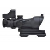 ACOG 4X32 Reticolo Illuminato a Sgancio Rapido con Mini Dot Nera