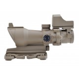 ACOG 4X32 Reticolo Illuminato a Sgancio Rapido con Mini Dot TAN
