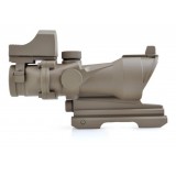 ACOG 4X32 Reticolo Illuminato a Sgancio Rapido con Mini Dot TAN