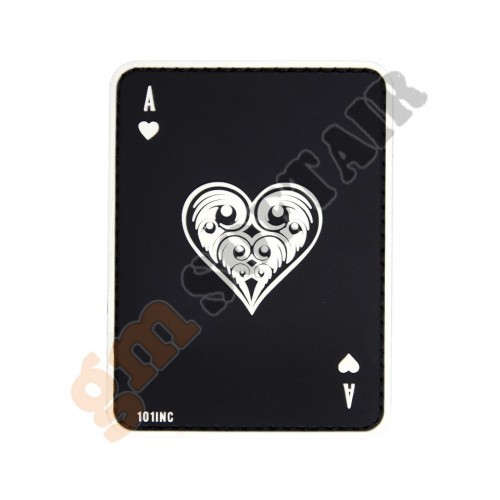 Patch 3D PVC Ace of Clubs