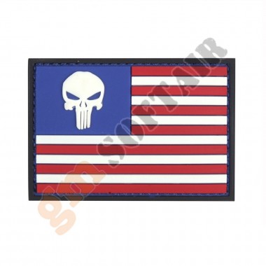 Patch 3D PVC USA Flag Punisher (444130-5337 101 INC)