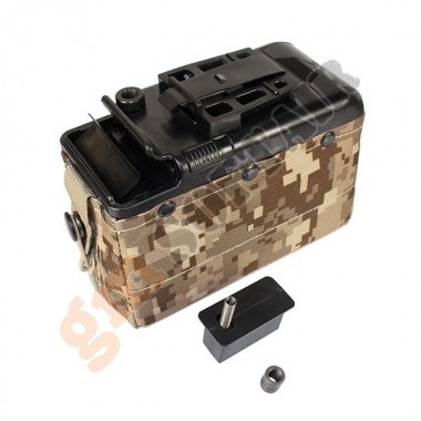 1200bb Electric Box Magazine for M249 AOR1 (P252P-D CLASSIC ARMY)