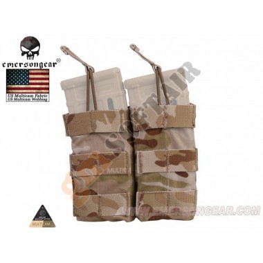 Open Top Double Magazine Pouch M4-M16 Multicam Arid (EM6354MCAD EMERSON)