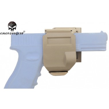 CP Style Glock Gun Clip TAN (EM6139 EMERSON)