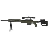 MB4410D Sniper Rifle con Ottica e Bipiede Verde
