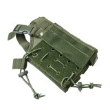 Fondina Ambidestra Regolabile MOLLE Verde