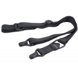 Cinghia MS3 Regolabile a 1 o 2 Punti Nera (NH07001 nHelmet)