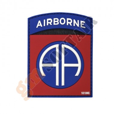 Patch 3D PVC Airborne 82rd Rossa (444130-5175 101 INC)