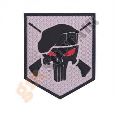 Patch 3D PVC Commando Punisher Grigia (444130-5331 101 INC)
