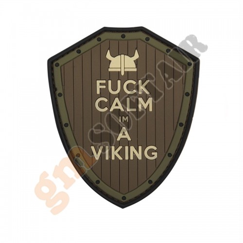 Patch 3D PVC Fuck Calm Im a Viking Brown/Green (101 INC) Patch 3D PVC Fuck Calm Im a Viking Brown/Green (101 INC)