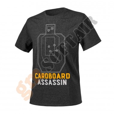 T-Shirt Cardboard Assassin Melange Black-Grey tg. L (TS-CAS-CO Helikon-Tex)