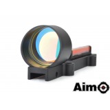 1X28 Collimeter Sight Optic Fiber per Fucile a Pompa Nero (AO3042 AIM-O)