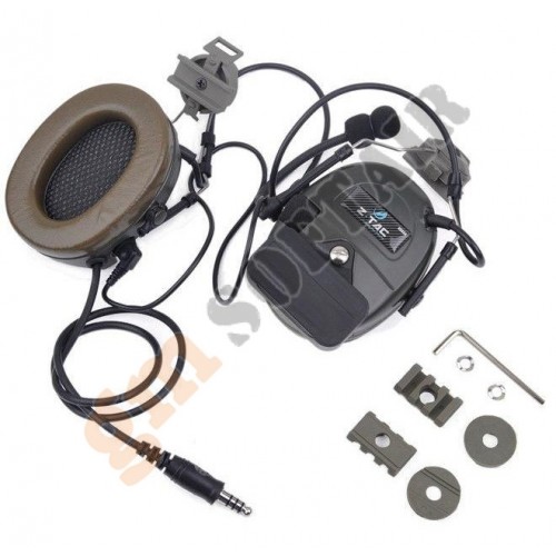 Cuffia Attiva zComtac II per Elmetto FAST - FG (Z03103 Z-TACTICAL)