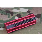 Pistone POM Nero con Tutti i Denti in Metallo