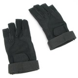 SOS Gloves - (BK) - Large - Half-Fingered (KA-GLOVE-2181-BK-L King Arms)