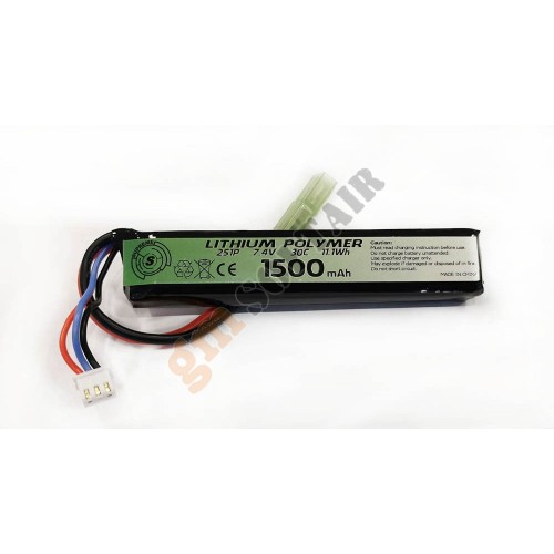 LiPo 7.4 x 1500 30 C Tubo (SUPREME) LiPo 7.4 x 1500 30 C Tubo (SUPREME)