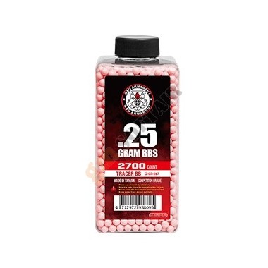 Bottiglia 0.25g Traccianti Red 2700bb (G-07-267 G&G)