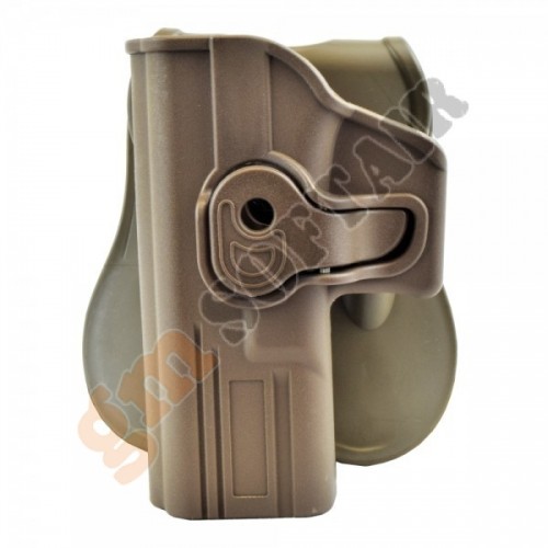 Fondina Rigida ad Estrazione Rapida Sx per Glock TAN (WO-GB42L WOSPORT)