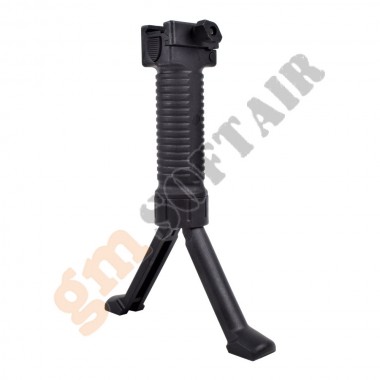 Front Grip integrated with Bipod Black (BD0121 BIG DRAGON)