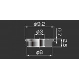 Boccole Basso Profilo da 8mm (167026 PROMETHEUS)