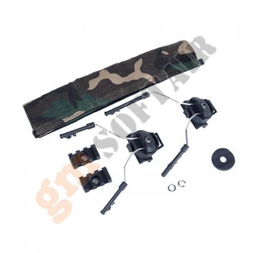 Supporto da Elmetto per Cuffie Comtac Nero (Z046 Z-TACTICAL)