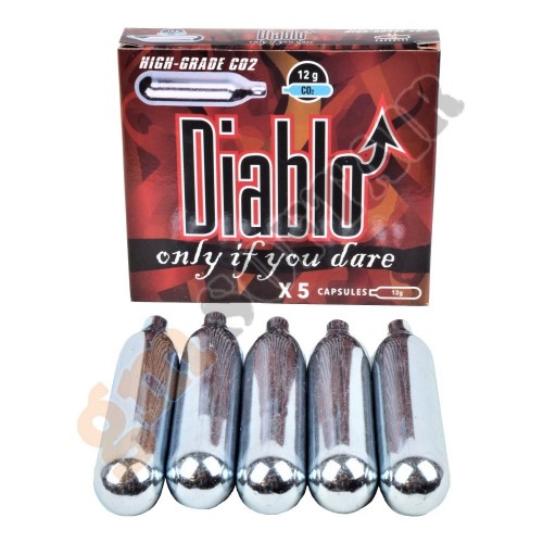 Confezione da 5 fiale di CO2 da 12g (C5DIABLO)