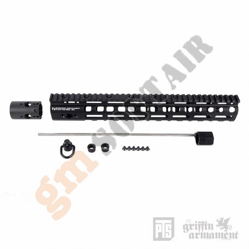 PTS Griffin Armament Low Pro RIGID M-LOK 13.5&quot; Nero (GA026490307 PTS)