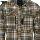 TF-2215 Flanel Contractor Shirt Brown/Green (101 Inc.)