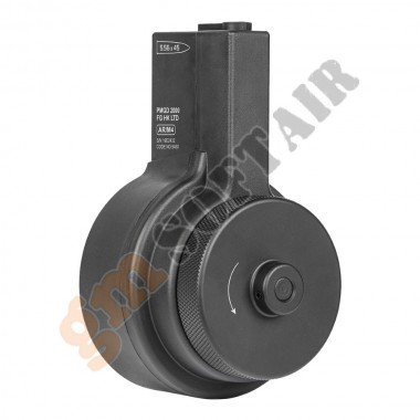 2150bb Manual Drum Magazine for AR15 Series (MAG-043 ARES)