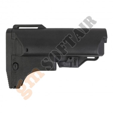 Adjustable Stock with Mag Carrier for AR15 Series Black (BD3676 BIG DRAGON)