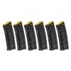 Set da 6 Caricatori VMS Maggiorati per M4/M16 da 330bb Gialli / Neri (P521P- CLASSIC ARMY)