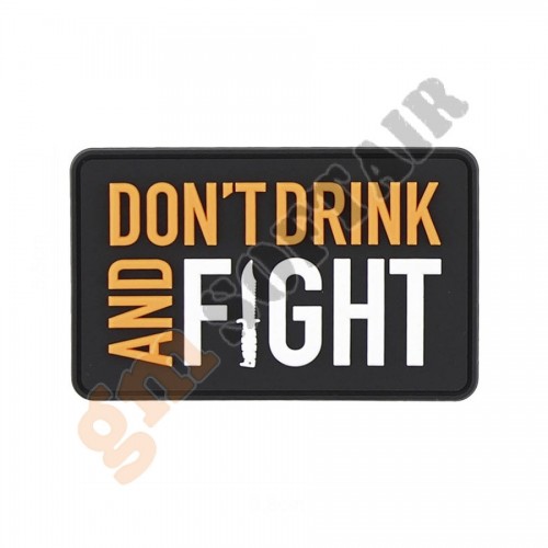Patch 3D PVC Don&#039;t Drink BK/Orange (101 INC)