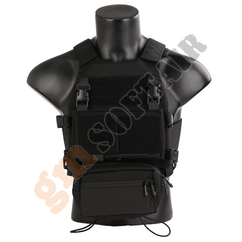Combat Tactical Vest con Chest Rig Nero (EM7407B EMERSON)