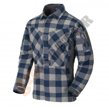 MBDU Flannel Shirt Slate Blue Checkered tg. S (KO-MBD-PO Helikon-Tex)