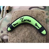 Patch 3D Karma Returns Boomerang Lime Green (JTG.KRBP.LG JTG)