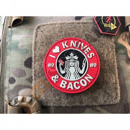 Patch 3D I love Knives and Bacon Full Color (JTG.KAB.FC JTG)
