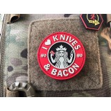 Patch 3D I love Knives and Bacon Full Color (JTG.KAB.FC JTG)