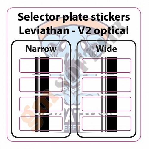 Selector Plate Stickers per Leviathan V2 Optical (JT-SPS-V2 JEFFTRON)