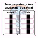 Selector Plate Stickers per Leviathan V2 Optical (JT-SPS-V2 JEFFTRON)