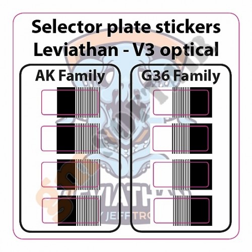 Selector Plate Stickers per Leviathan V3 Optical (JT-SPS-V3 JEFFTRON)