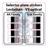 Selector Plate Stickers per Leviathan V3 Optical (JT-SPS-V3 JEFFTRON)