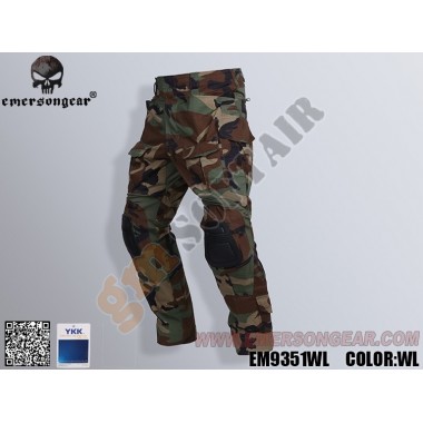 Pantaloni Combat Pants Gen.3 Advanced Woodland Tg. 38 (XXL) (EM9351WL EMERSON)