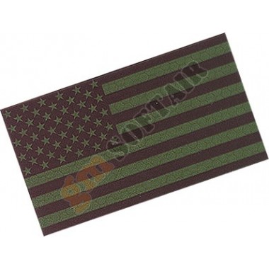 USA Flag Left Dark Green Laminated Large (KA-AC-2150-DGL King Arms)