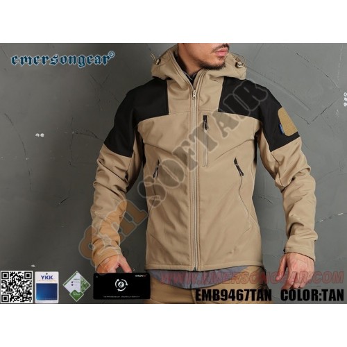 Blue Label Fierce Capture Triple Tech Jacket TAN tg. S (EMB9467 Emerson) Blue Label Fierce Capture Triple Tech Jacket TAN tg. S (EMB9467 Emerson)