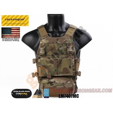 FCS Style Tactical Vest + MK Chest Rig Multicam (EM7407 EMERSON)