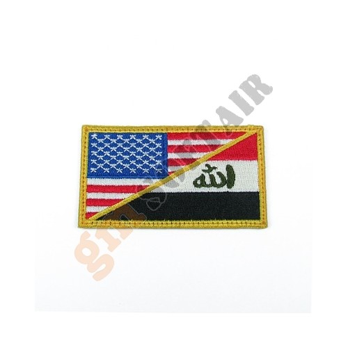 Patch US&amp;IRAQ Military Maneuvers a Colori Ricamata (KA-AC-2141-CO King Arms)